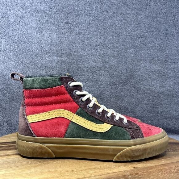 Vans Shoes - Vans Sk8-Hi MTE Womens Sz 6.5 Shoes Green Red High Top Hiking Outdoor Sneakers